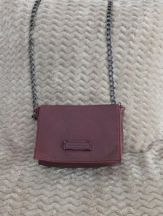 Longchamp Handbags - Kate Moss x Longchamp Burgundy Leather Chain Strap Crossbody